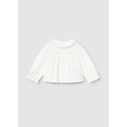 Blusa camisa gasa color nata Mayoral ref.2114 [1]