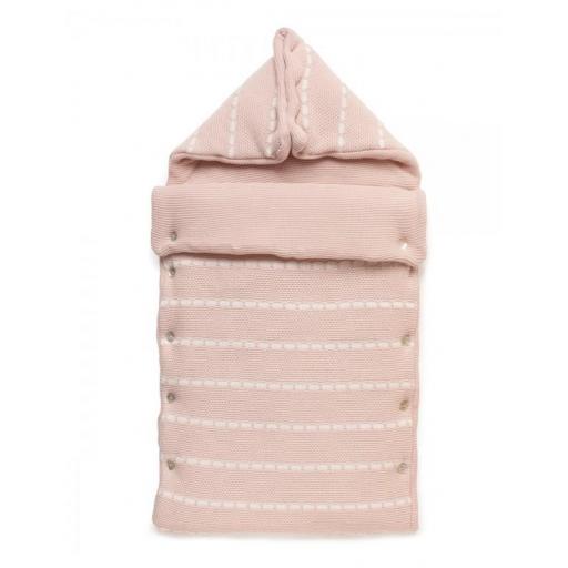 Saco capazo lana botones Juliana rosa palo ref.25505 [0]