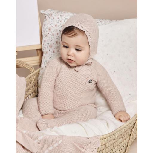 Conjunto 3p polaina lana Juliana Recogidas rosa palo ref.25560 [1]