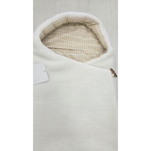 Saco lana capazo marfil con vichy ref.363-x [1]
