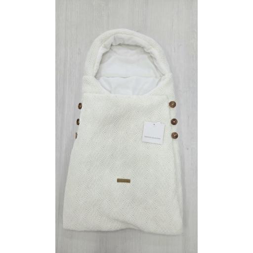 Saco lana capazo marfil con pelito interior ref.322-Z [0]