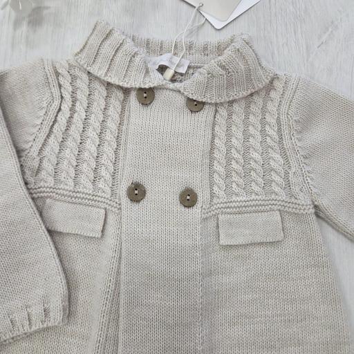 Abrigo punto unisex Martín Aranda arena ref.10278 [1]