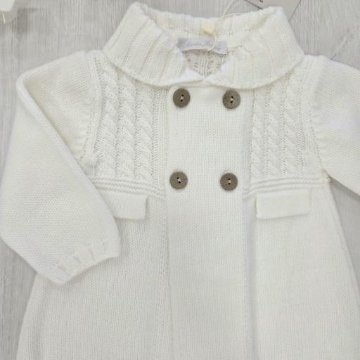 Abrigo punto unisex Martín Aranda marfil ref.10278 [1]