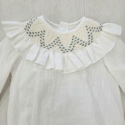 Pelele Copo Blanco roto y verde ref.4678 [1]