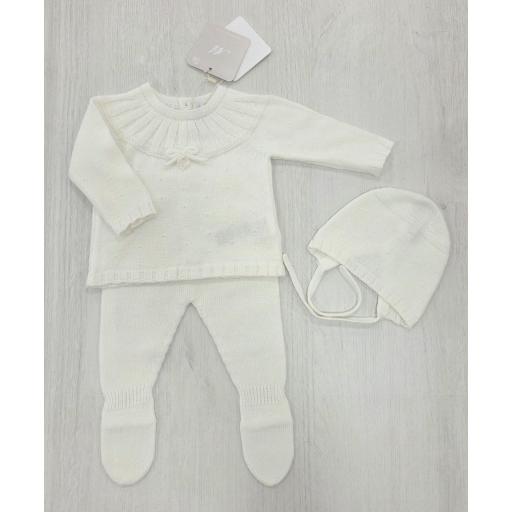 Conjunto polaina Martín Aranda marfil Cambridge ref.11284 [0]