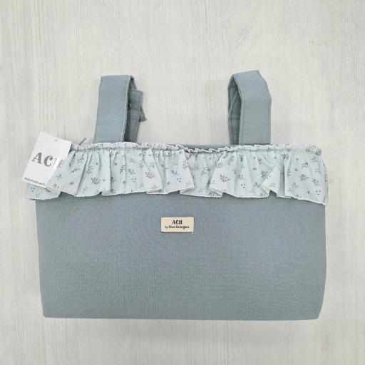 Bolso organizador con volante Artesaní Chari Leaves menta ref.527 [0]