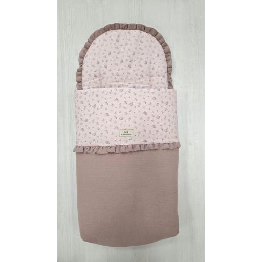 Saco capazo universal Artesanía Chari Leaves rosa ref.527 [0]