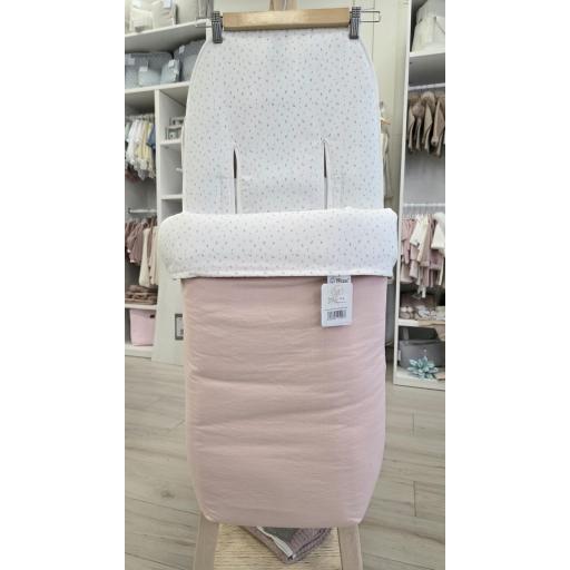 Saco silla universal D´peques florecitas rosa [0]