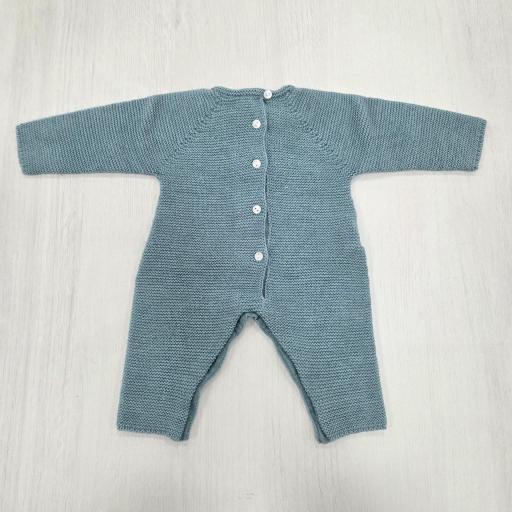 Pelele largo sin pie lana Babydif turquesa ref.7851225 [1]