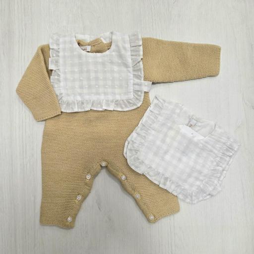 Pelele largo sin pie lana Babydif mostaza ref.7851225 [1]