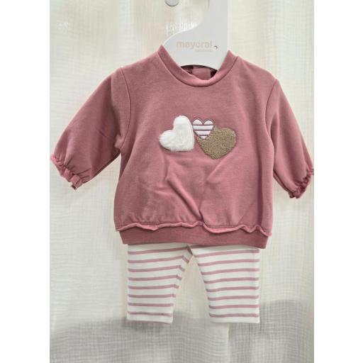 Conjunto Mayoral corazones rosa [0]