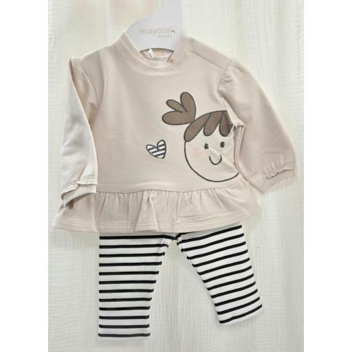 Conjunto Mayoral niña beig