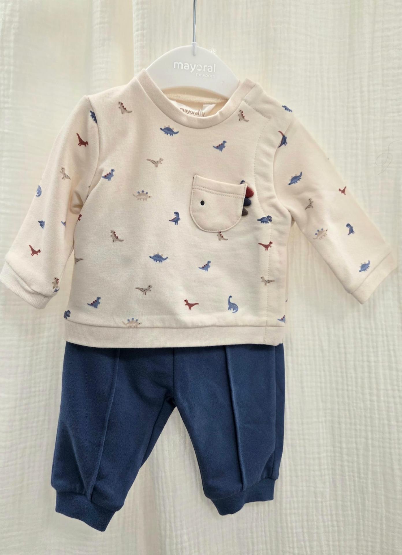 Conjunto Mayoral dinosaurios azul