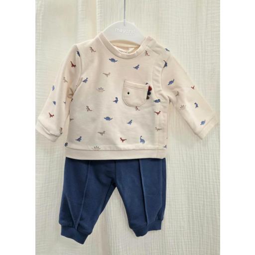 Conjunto Mayoral dinosaurios azul [0]