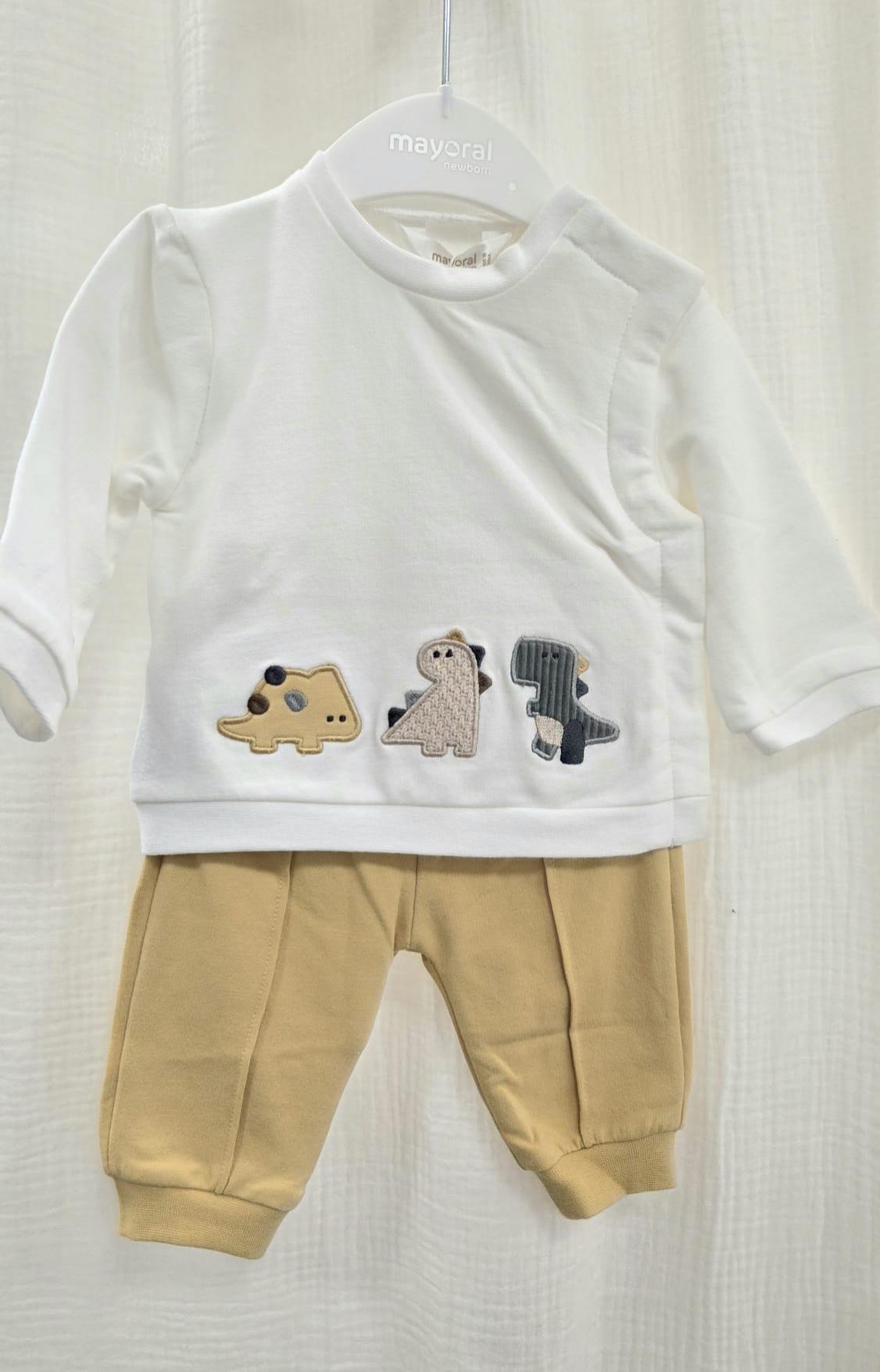 Conjunto Mayoral dinos amarillo