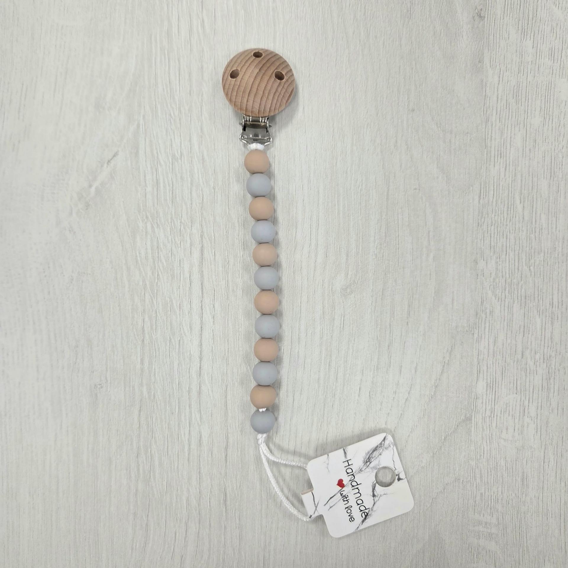 Chupetero bolas gris