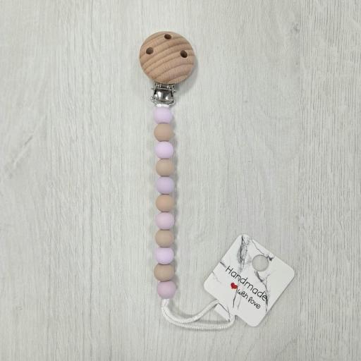 Chupetero bolas lila