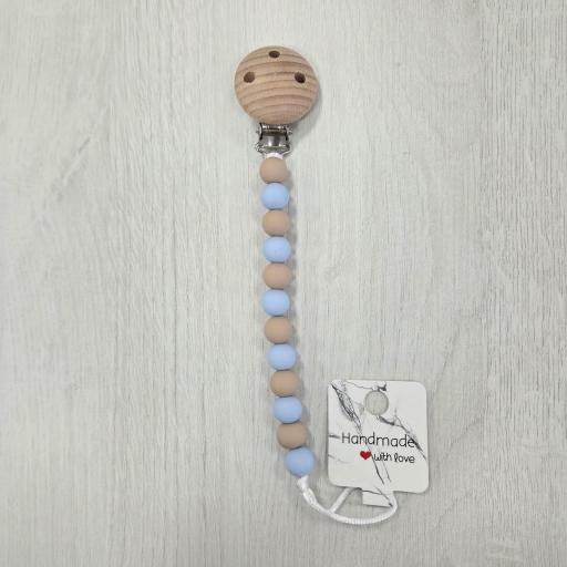 Chupetero bolas azul