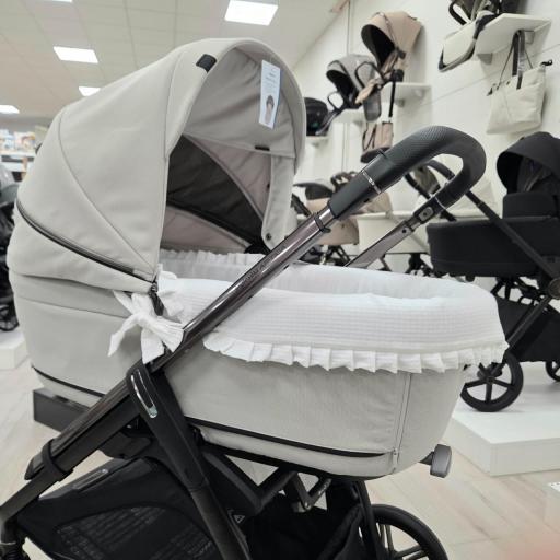 Vestidura garnitura capazo semicortada Arpi blanco con volante