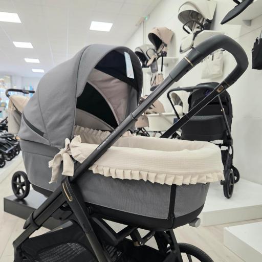 Vestidura garnitura capazo semicortada plumeti arena con volante