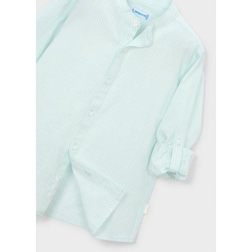 Camisa rayas menta cuello mao Mayoral ref. 3121
