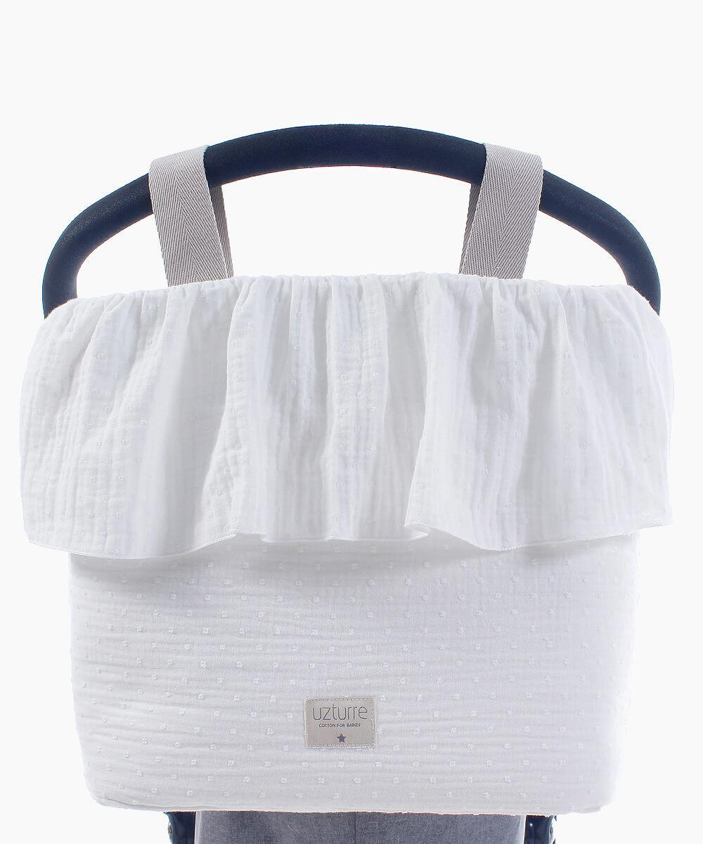 Talega volante Luisa blanco Uzturre