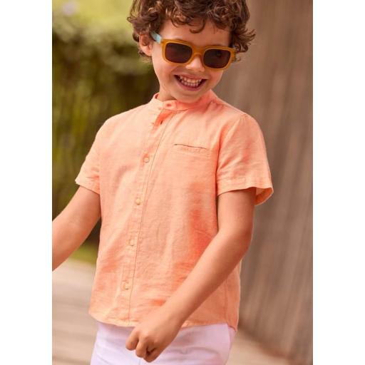 Camisa cuello mao color peach Mayoral ref.3113 [3]