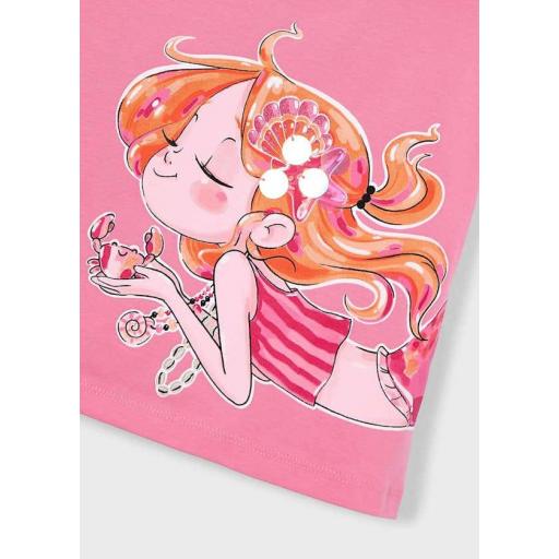 Vestido algodón sirena Mayoral color geranio ref.3943 [1]