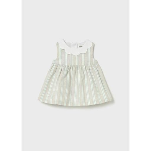 Vestido rayas con lino Mayoral ref.1801