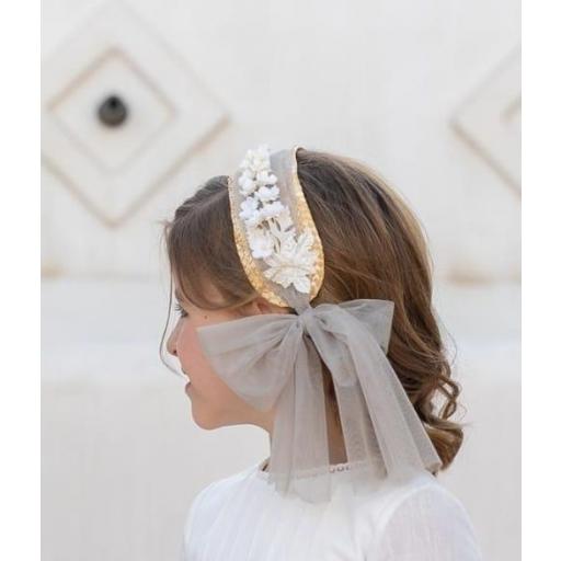 Capota con tul Martina verde  ( es un verde más intenso de lo que se aprecia en las fotos)  Eva Martinez  [0]