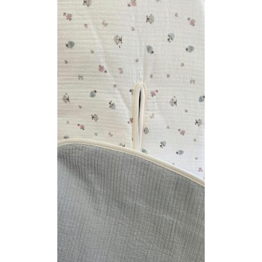 Colchoneta silla universal reversible Paul reverso verde mint Uzturre [1]