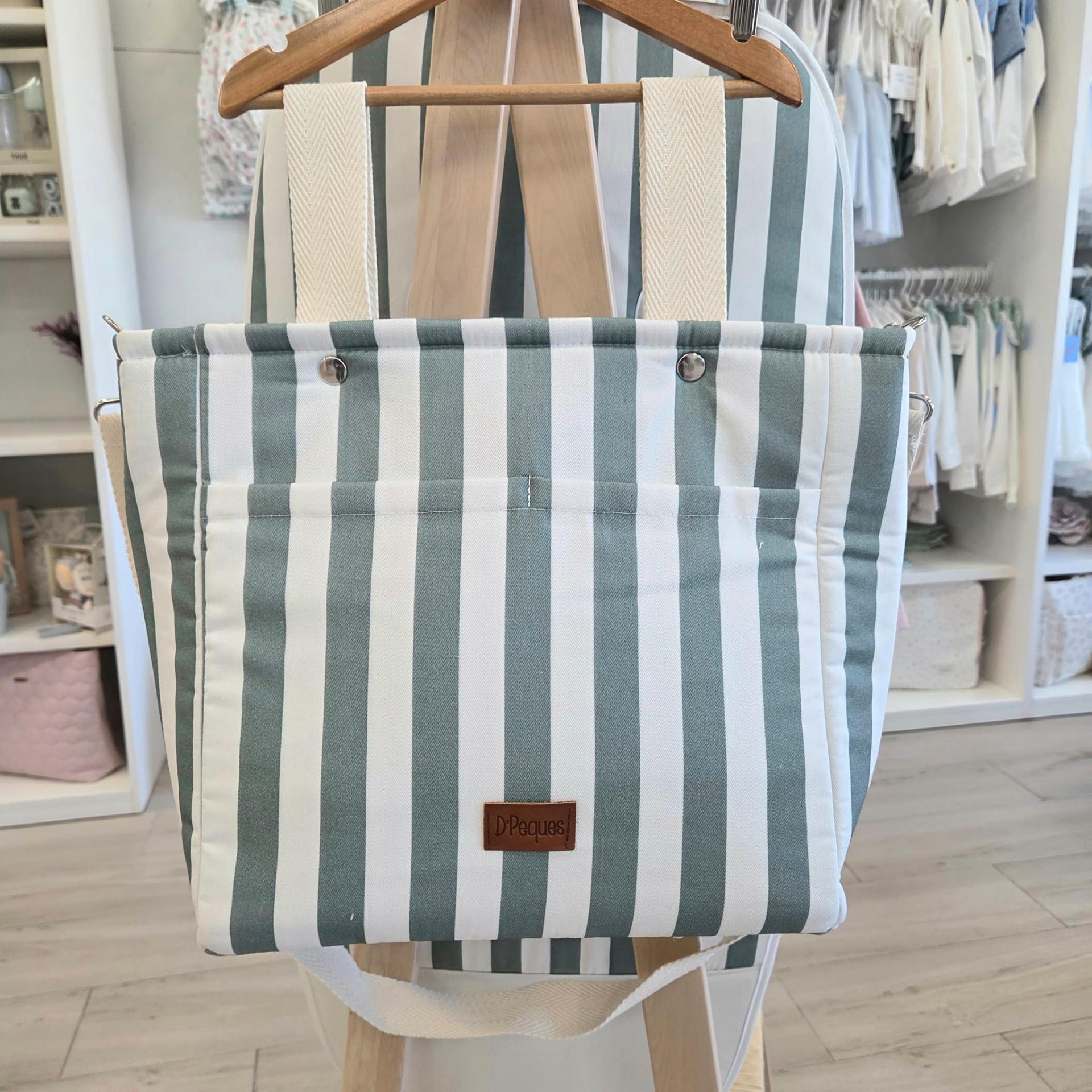 Bolso talega Raya verde D´peques