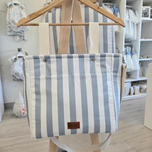 Bolso talega Raya azul D´Peques