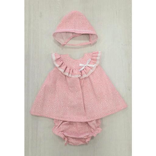 Jesusito 3 piezas flores rosas ref.26106 [0]