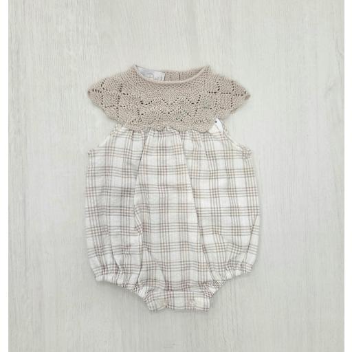 Pelele cuadros piedra ref.26408 [0]