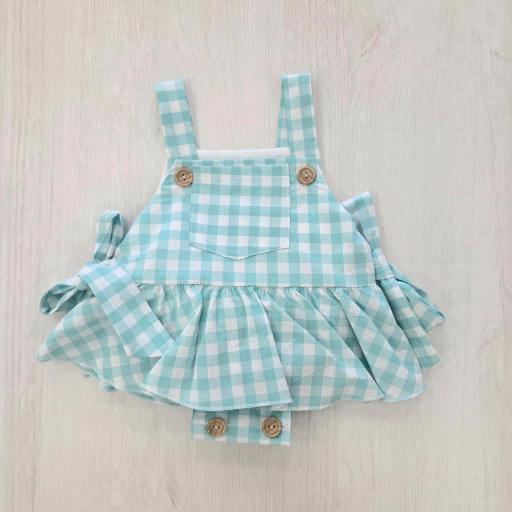 Peto vichy volante verde agua ref.1250 [0]