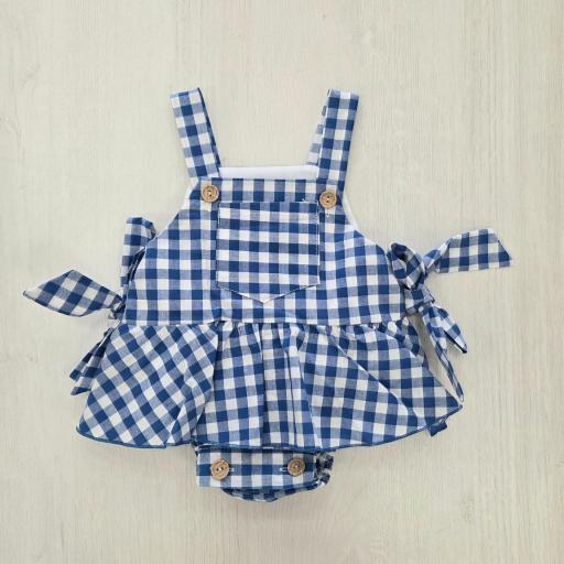 Peto vichy volante azul ref.1250 [0]