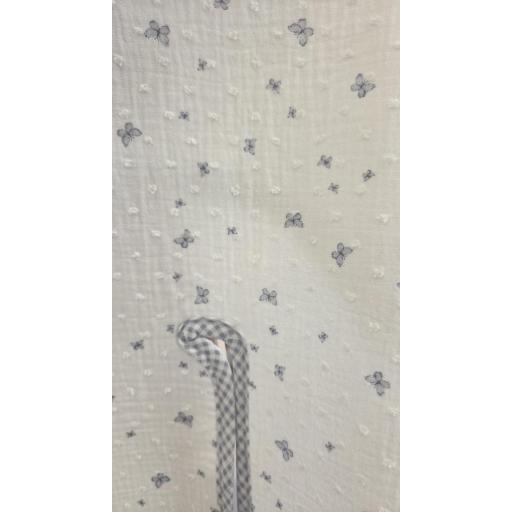 Colchoneta silla universal Mariposas azul Artesanía Chari ref.533 [1]