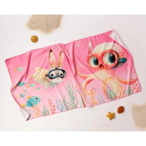 Toalla baño  Kiokids rosa ref.6228 [0]