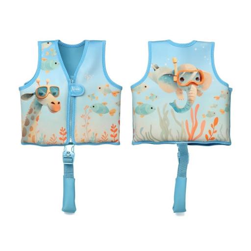Chaleco baño flotador aprendizaje Kiokids azul ref.6189 [1]