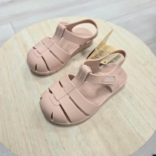 Sandalia cangrejera baño Chicco rosa [0]