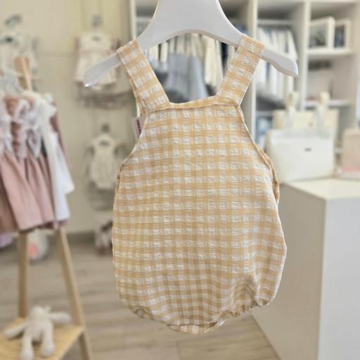 Pero ranita unisex vichy crema  [2]