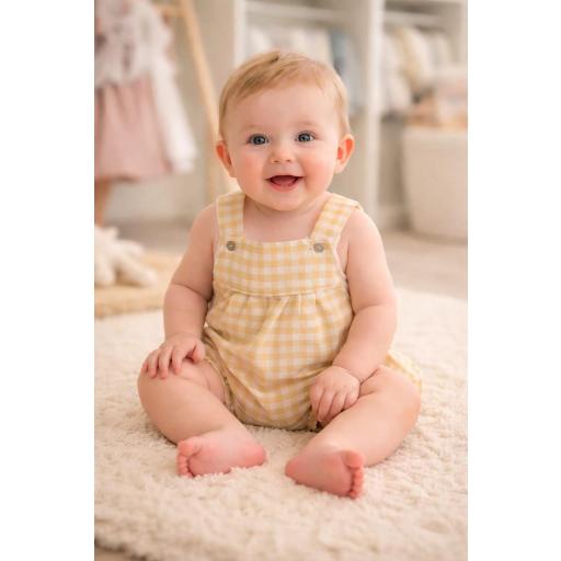 Pero ranita unisex vichy crema  [1]