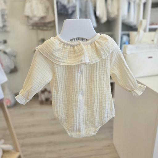 Pelele bambula marfil manga larga [1]