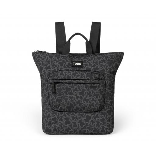 Bolso mochila con broches para coche y cambiador negroTous Baby [3]