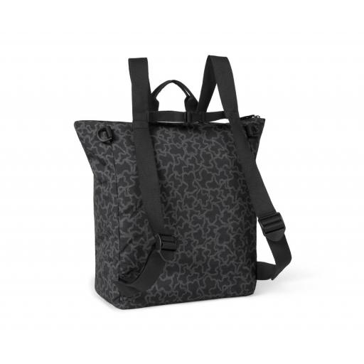 Bolso mochila con broches para coche y cambiador negroTous Baby [1]