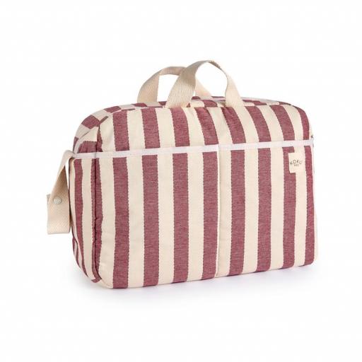 Bolso maternal Stripe Granate Koku [0]