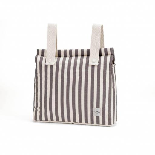 Bolso talega Stripe Brown Koku [0]