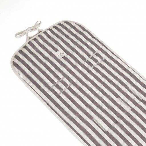 Colchoneta silla Stripe Brown 85x35  Koku [1]