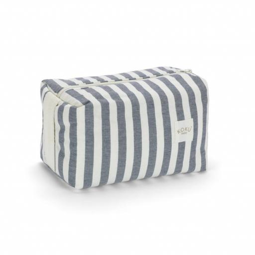 Neceser Stripe Marino navy blue Koku